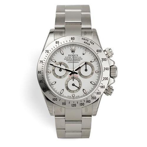 Luxury Watch Daytona Silver White Dial