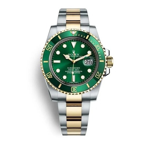 Luxury Submariner Green Dial Dual Tone Watch