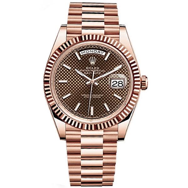 Luxury Watch Oyster Perpetual Day-Date Brown Dial