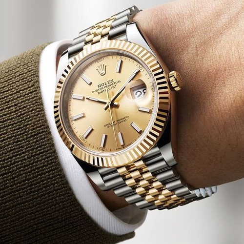 Luxury Watch Datejust 41 Steel Yellow Gold Men