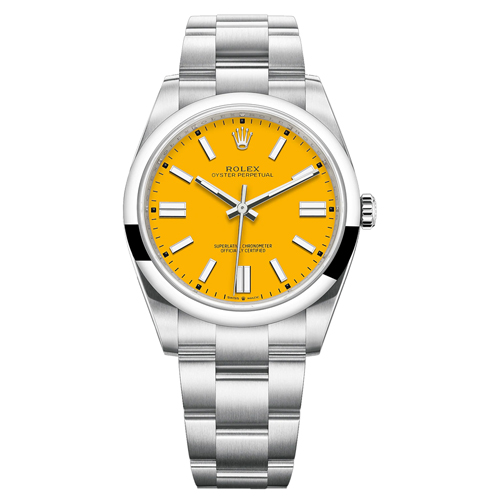 Luxury Watch oyster perpetual yellow dial 212