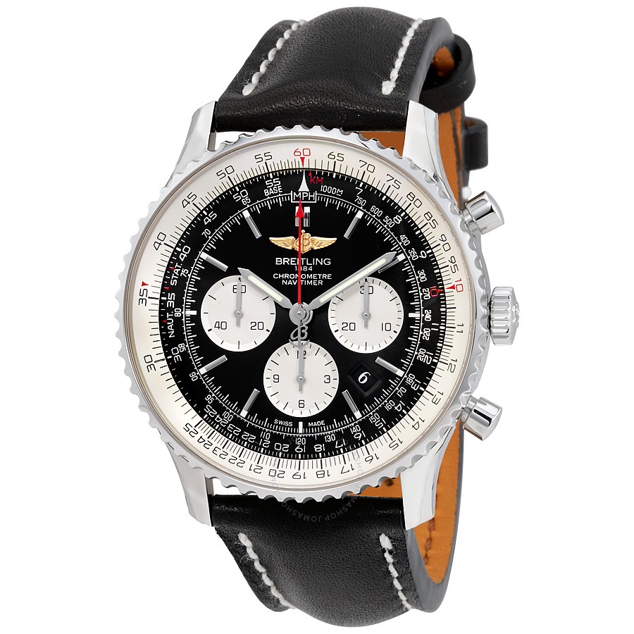 Designer Watch Stylish Navitimer Black 8199